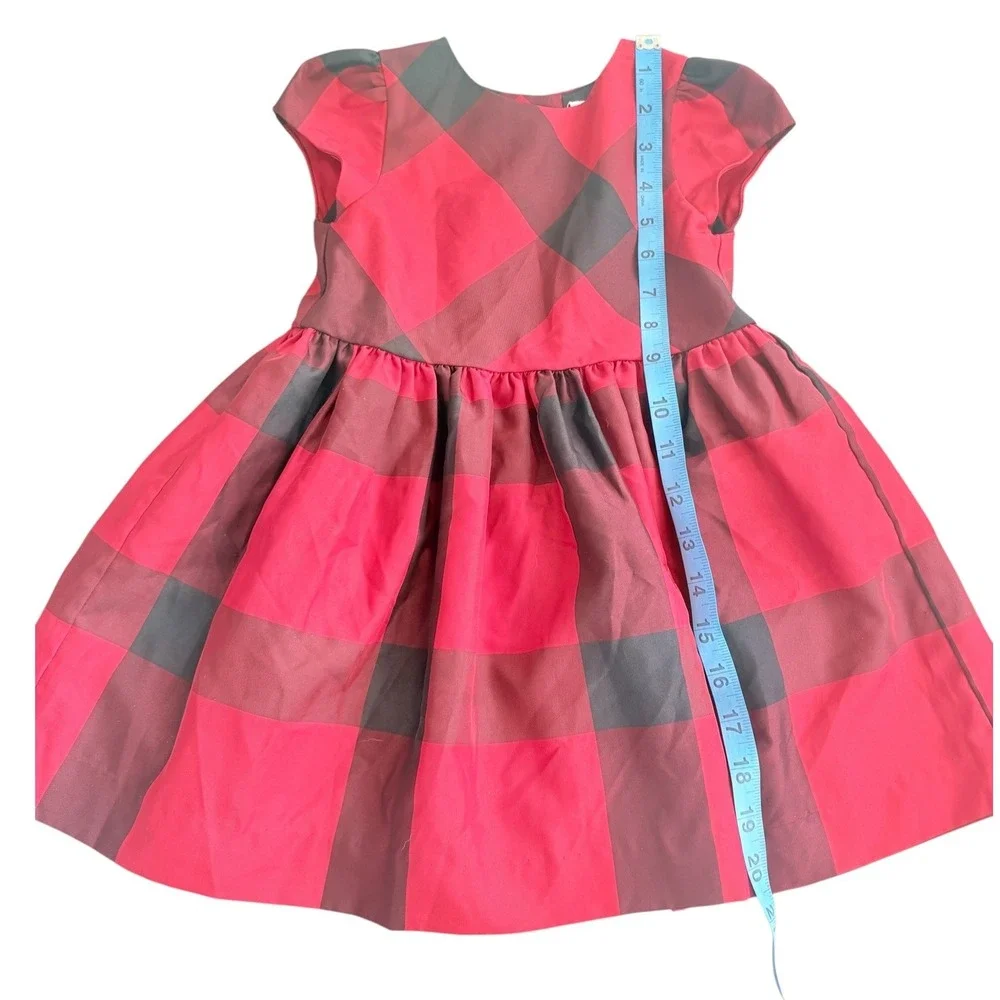 Ralph Lauren Toddler Girls Red Black Plaid Dress with Bloomers 24M Holiday